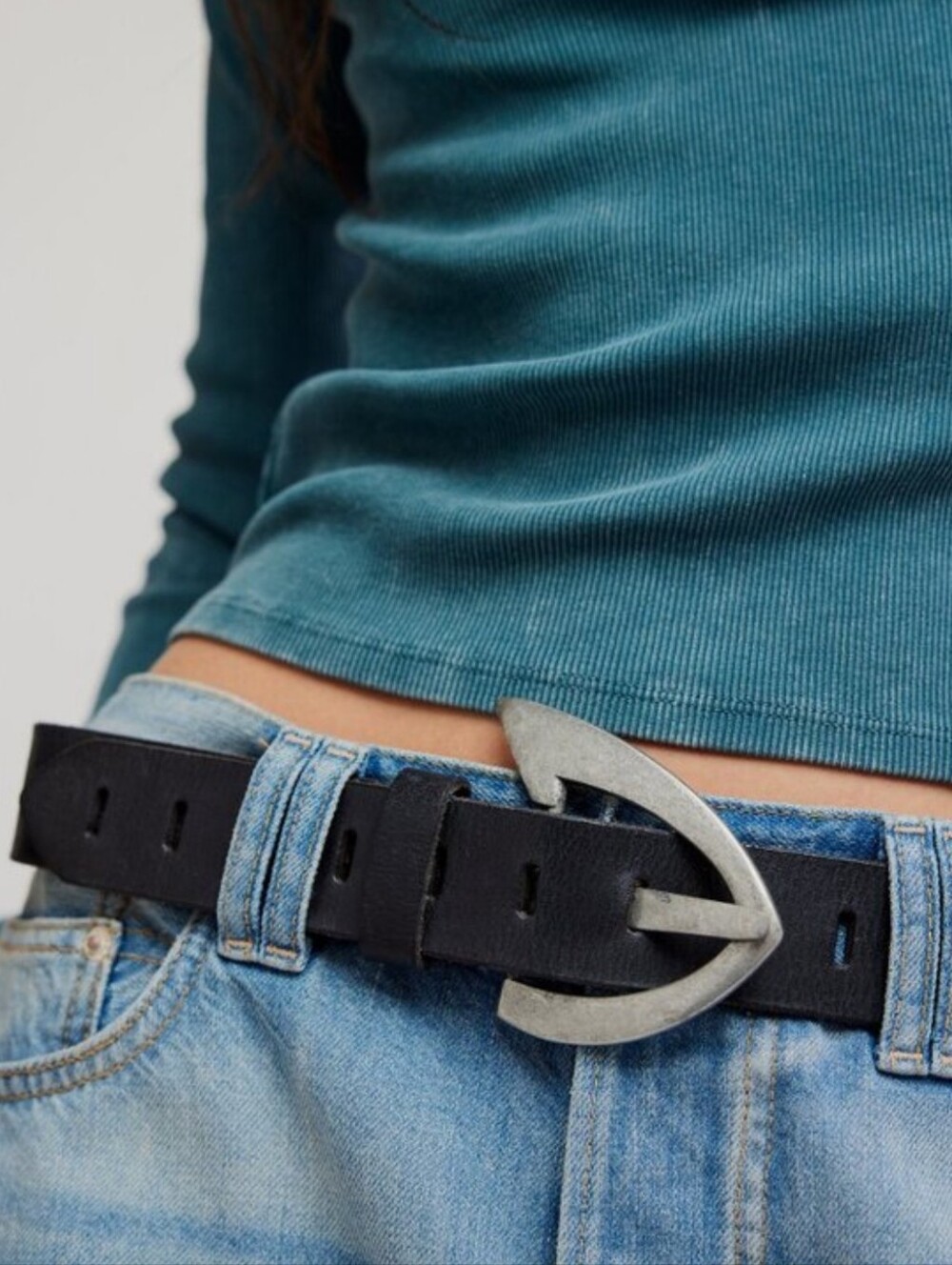 NWT FP We The Free Noa Belt Black M/L